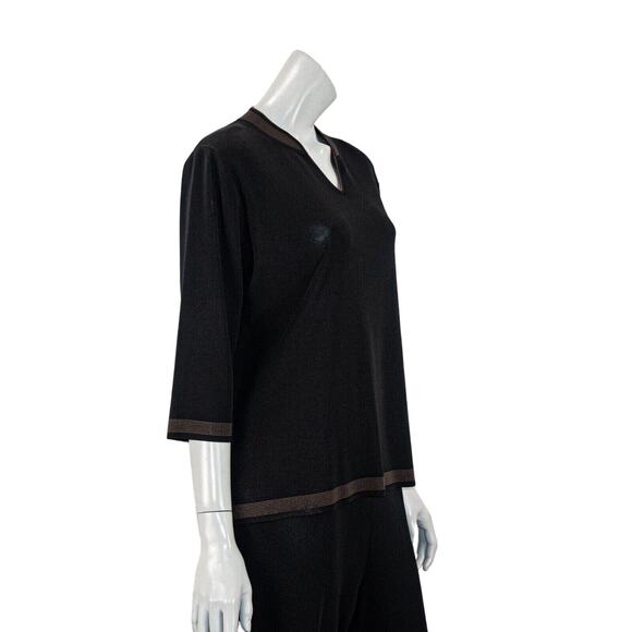 Exclusively MISOOK Women's 2 PC top and Pant set in Black size Large - Picture 7 of 7